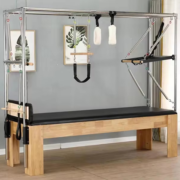 Yoga Fitness Pilates Reformer - Classical Elevated Bed Home Gym Professional