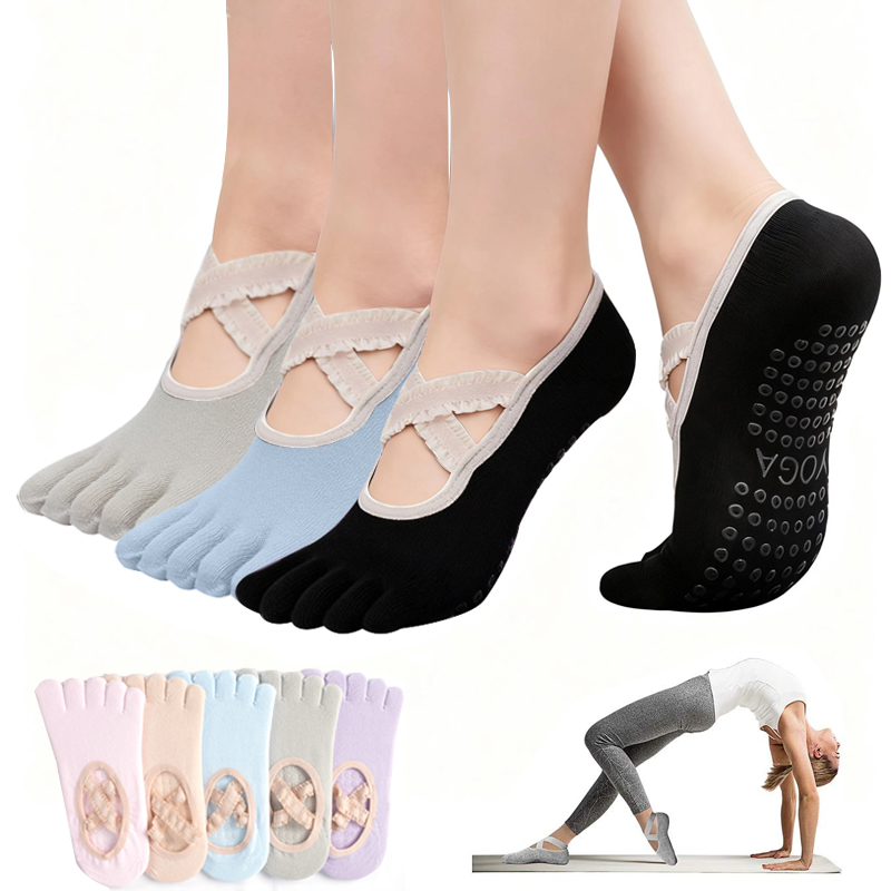 Yoga Fitness Pilates - Ladies Non-Slip Pilates Socks Woman Lace