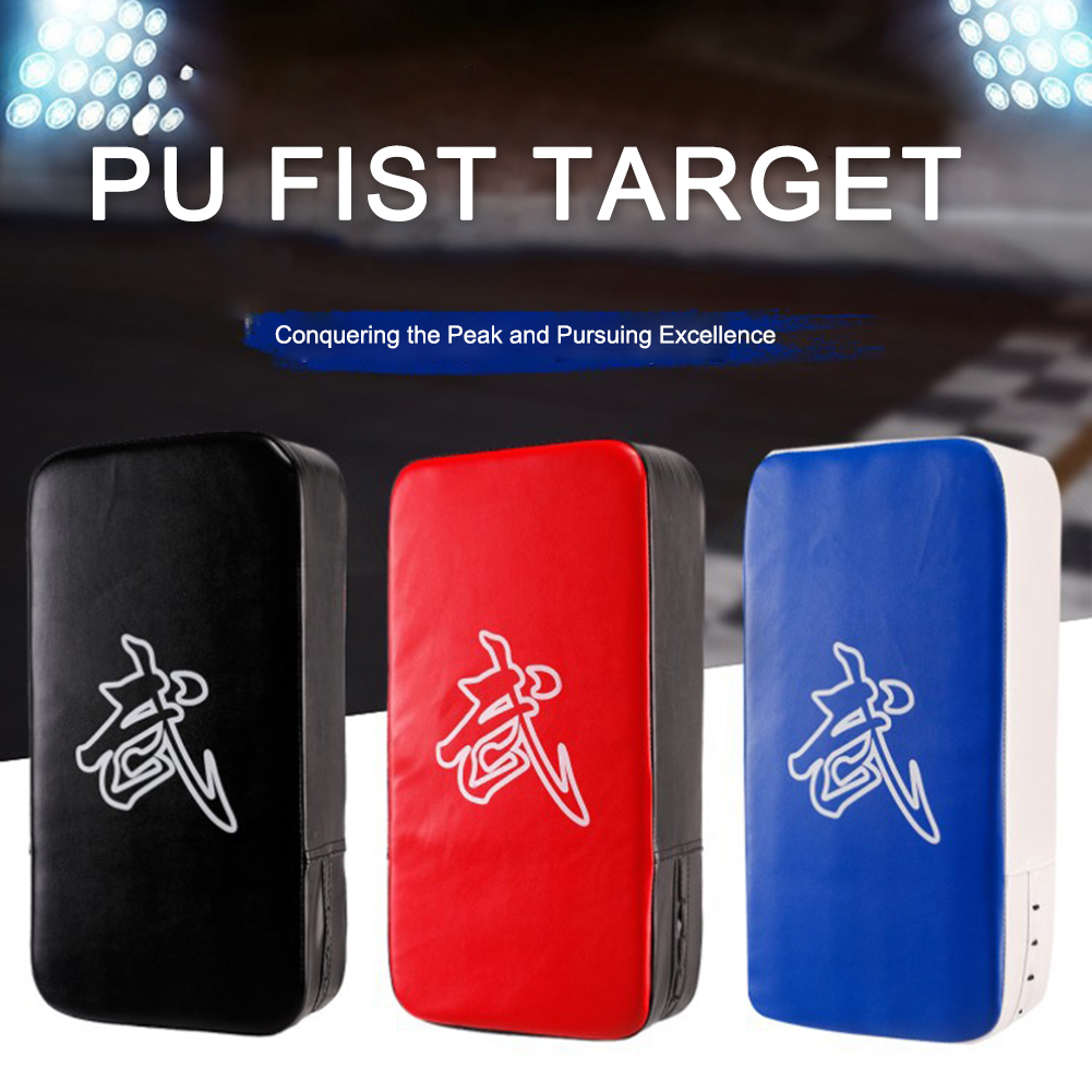 Boxing Punching Bag - PU Leather Karate Kick Pads Kickboxing