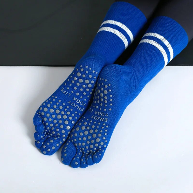 Yoga Fitness Pilates - Women Breathable Yoga Socks Mid-tube Non-slip
