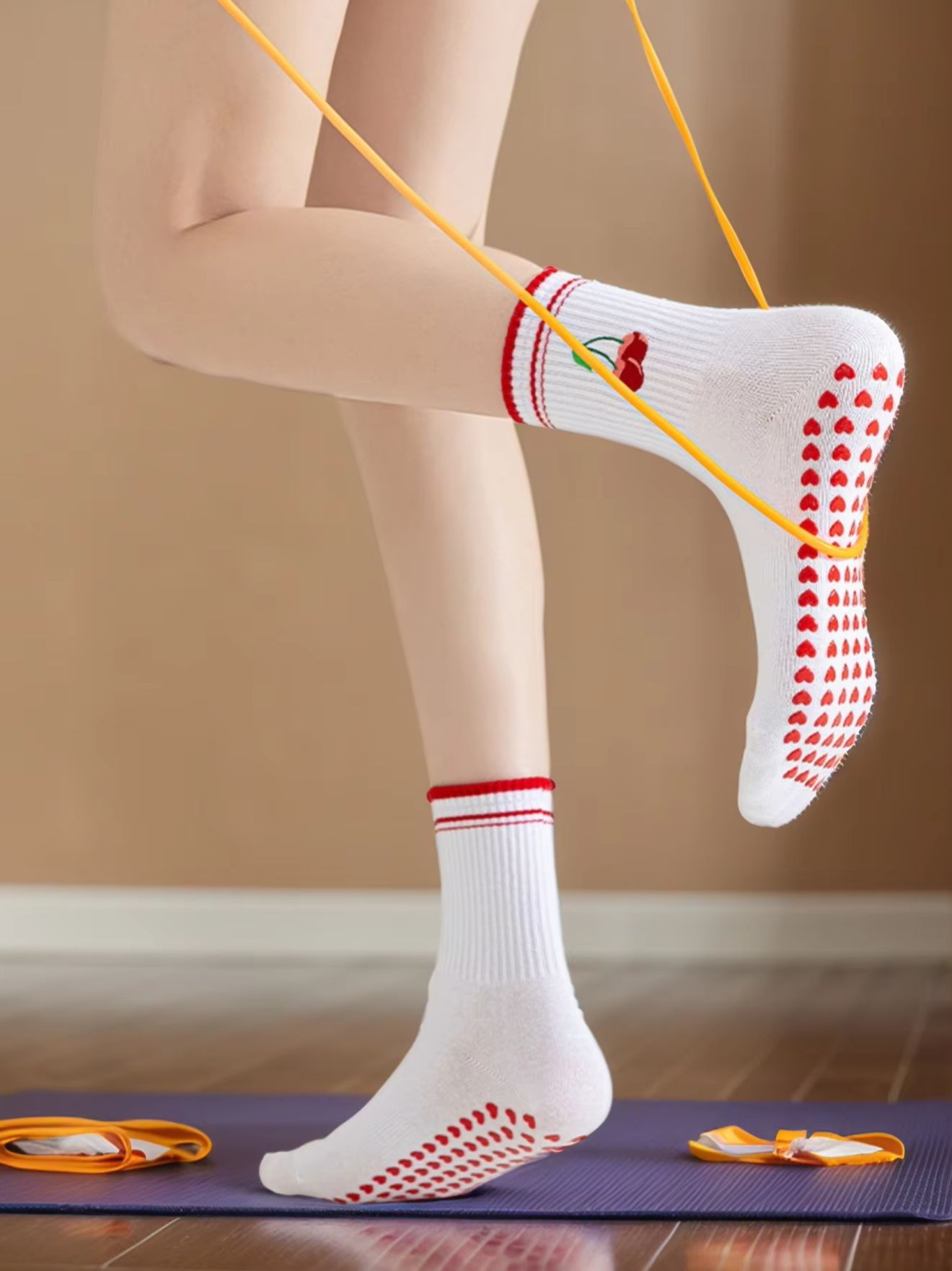 Yoga Fitness Pilates - 1 Pairs Cross-Border Professional Yoga Socks,