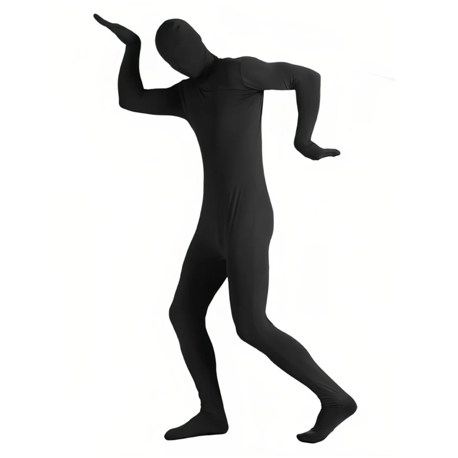 Yoga Fitness Pilates - Black Full Body Spandex Jumpsuit Unisex