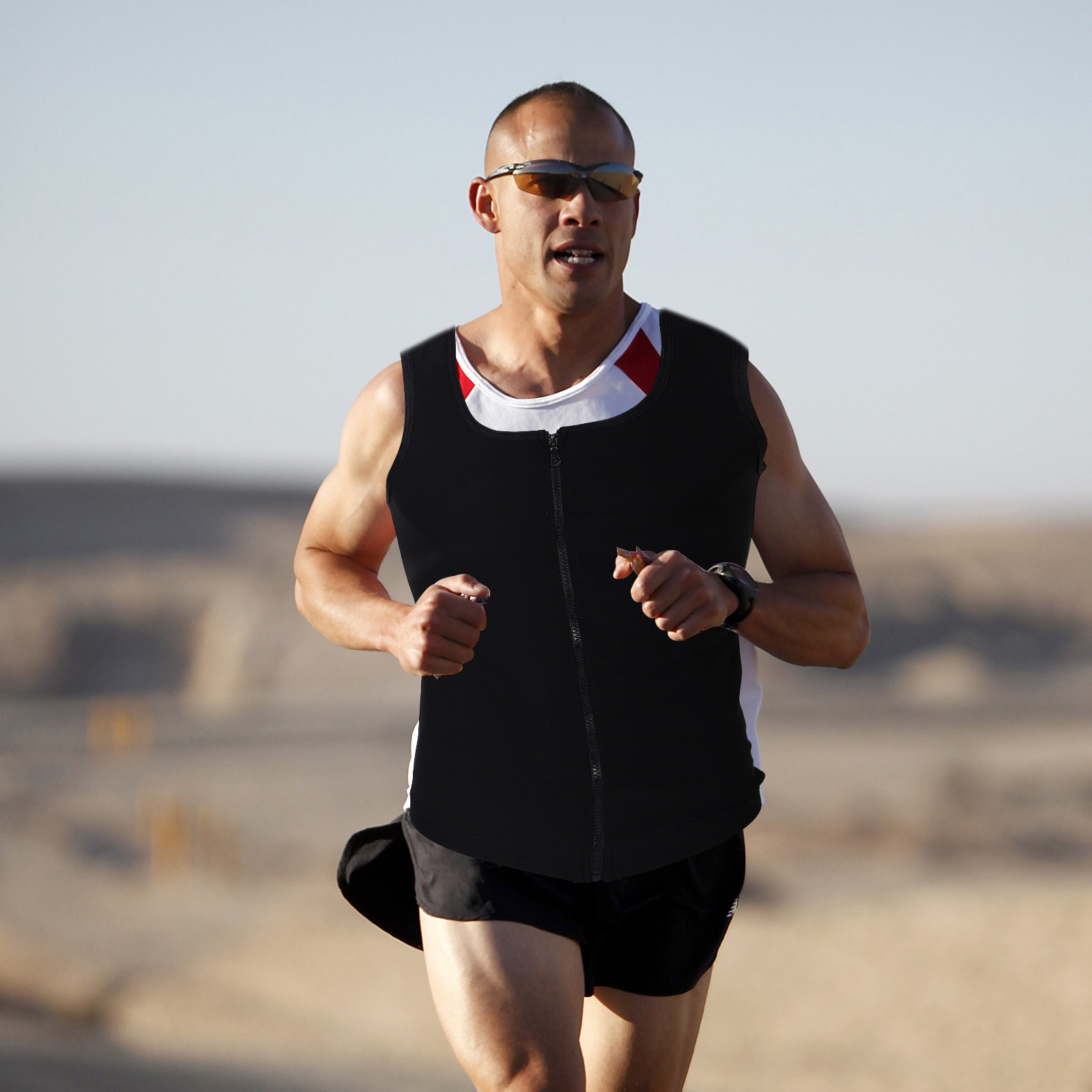 Yoga Fitness For Men - Waist Trainer Compression Vest for Men