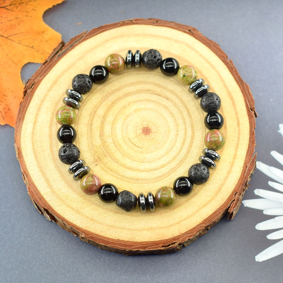 Natural Unakite Jasper Stone B - đánh giá và giá Yoga Fitness Promotion
