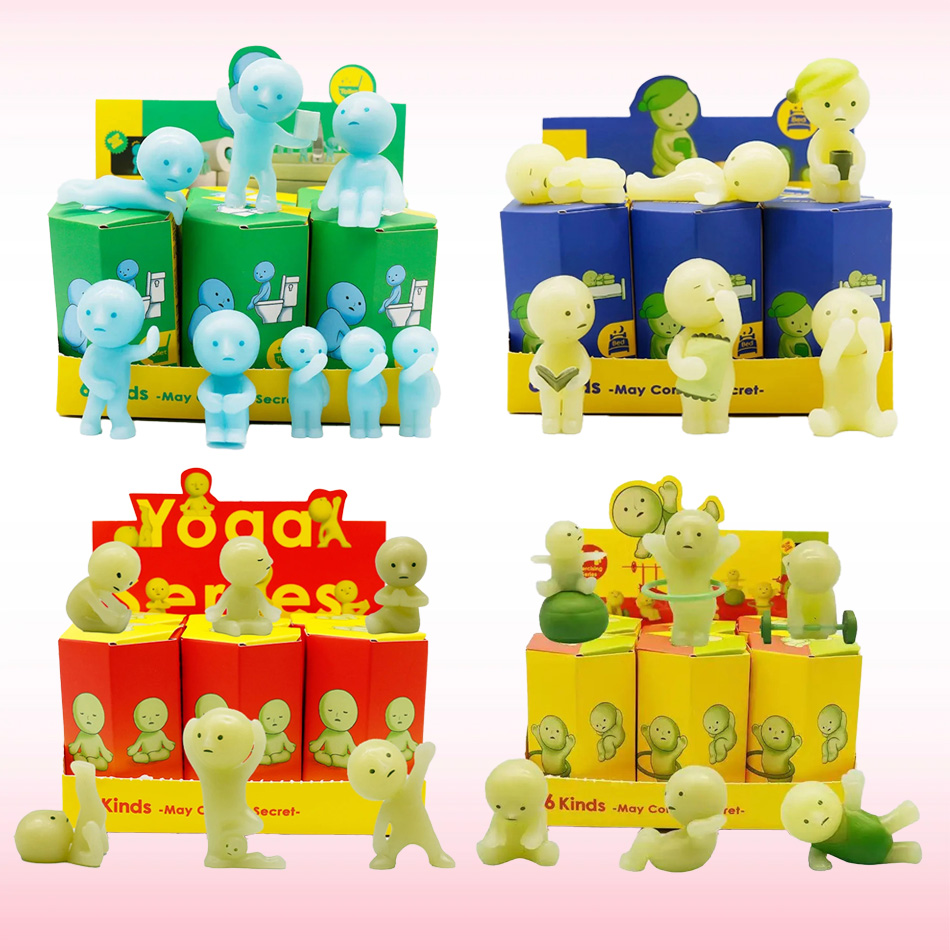 Glow In The Dark Mini Figure S - đánh giá và giá Yoga Fitness First