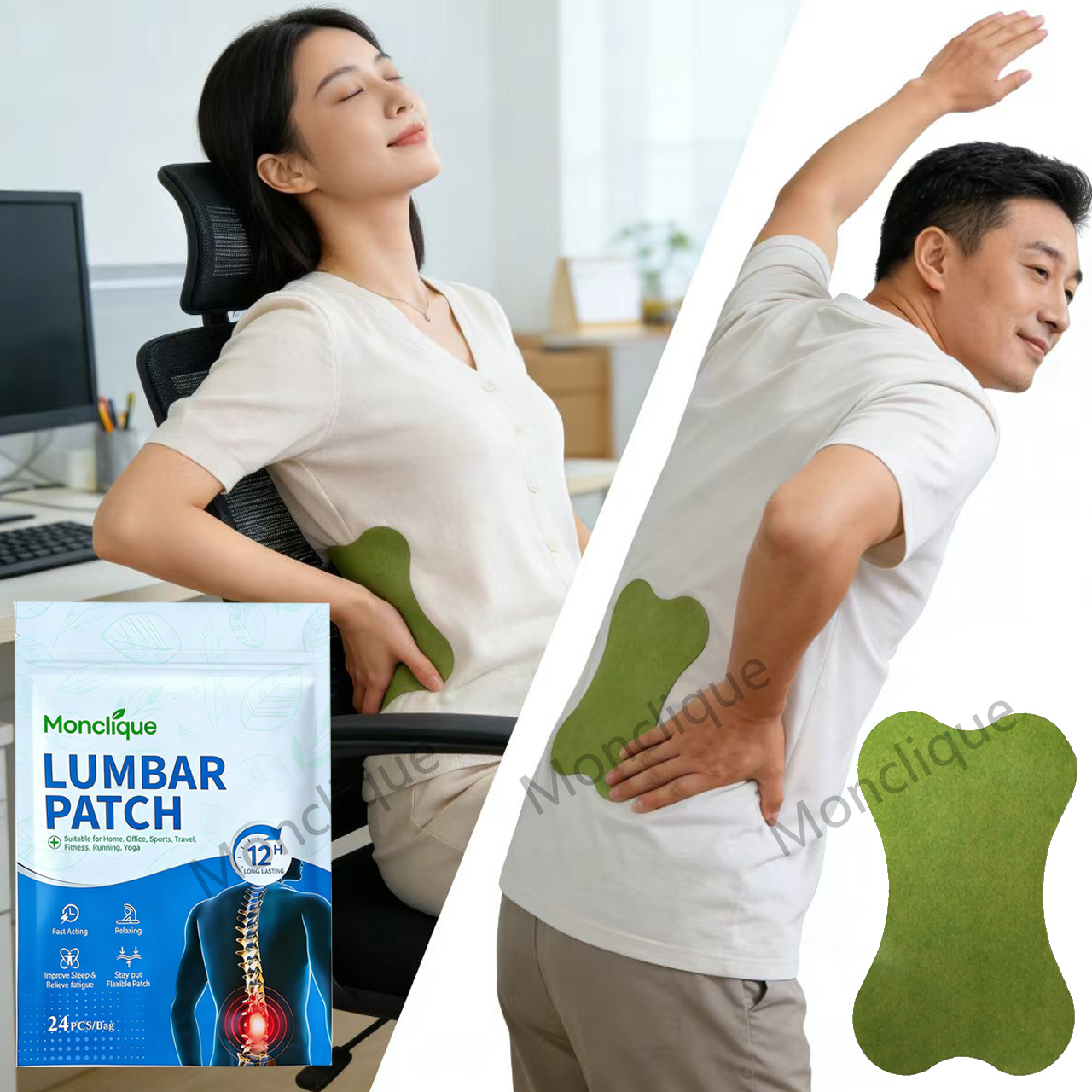 24/48PCS Lumbar Patch Back Mas - đánh giá và giá Yoga Fitness Promotion