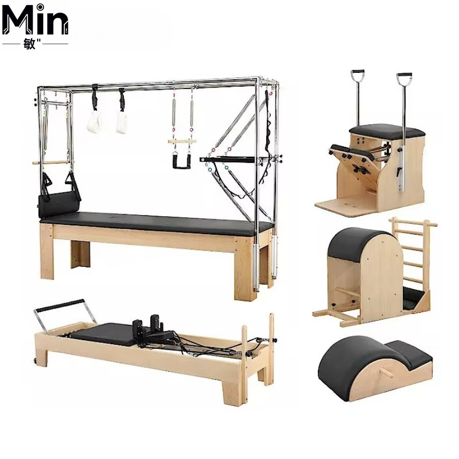 5 Pcs Set Wood Pilates Reforme - đánh giá và giá Yoga Fitness Pilates Reformer