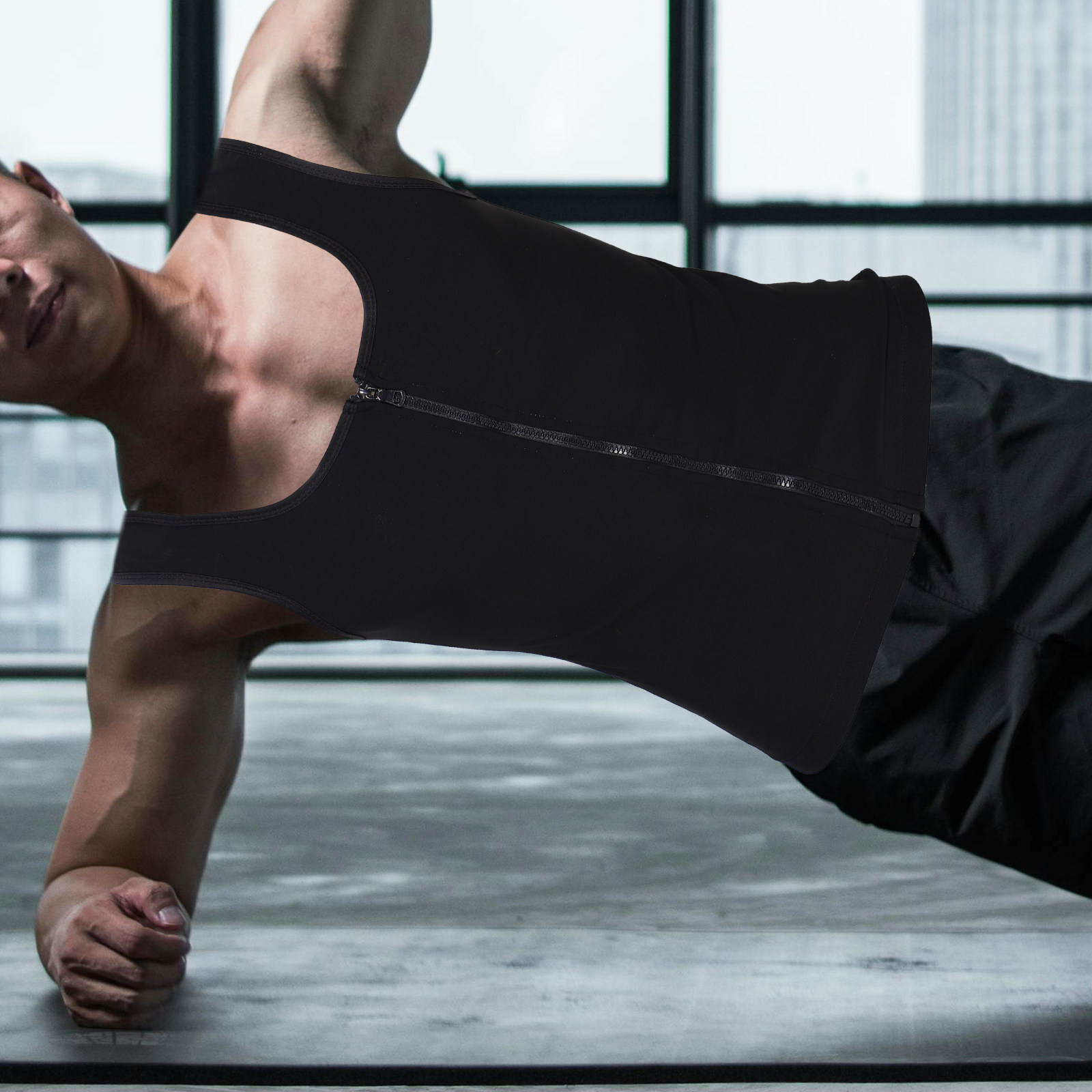 Waist Trainer Compression Vest - đánh giá và giá Yoga Fitness For Men